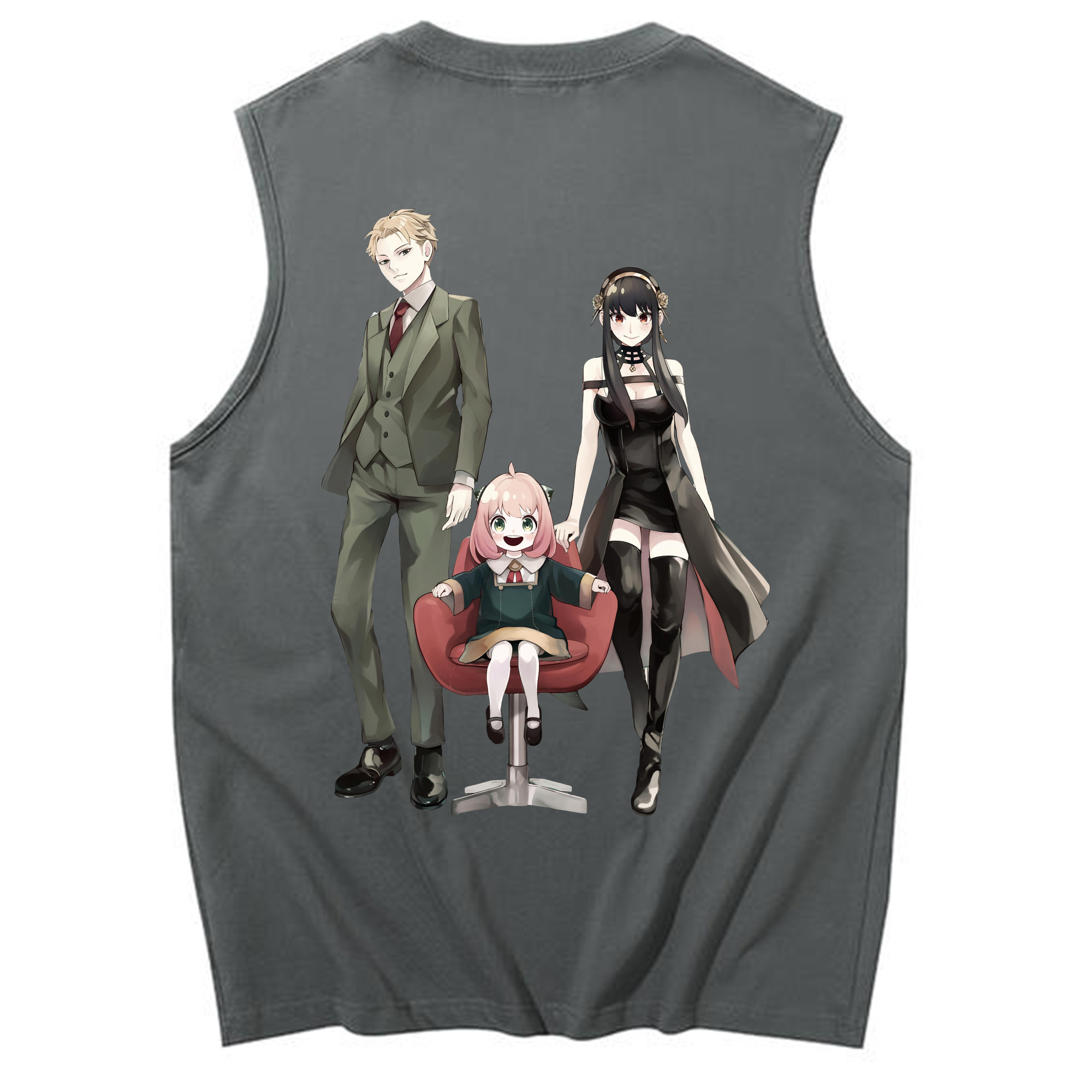 （画像用） SPY×FAMILY间谍家家酒 コットン100％タンクトップ（背面プリント）